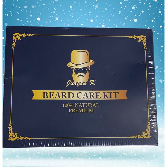 Jurgen K Beard Care Kit NEW Sealed 2026 Exp – Oil Balm Brush Comb Gift Set - Picture 1 of 4